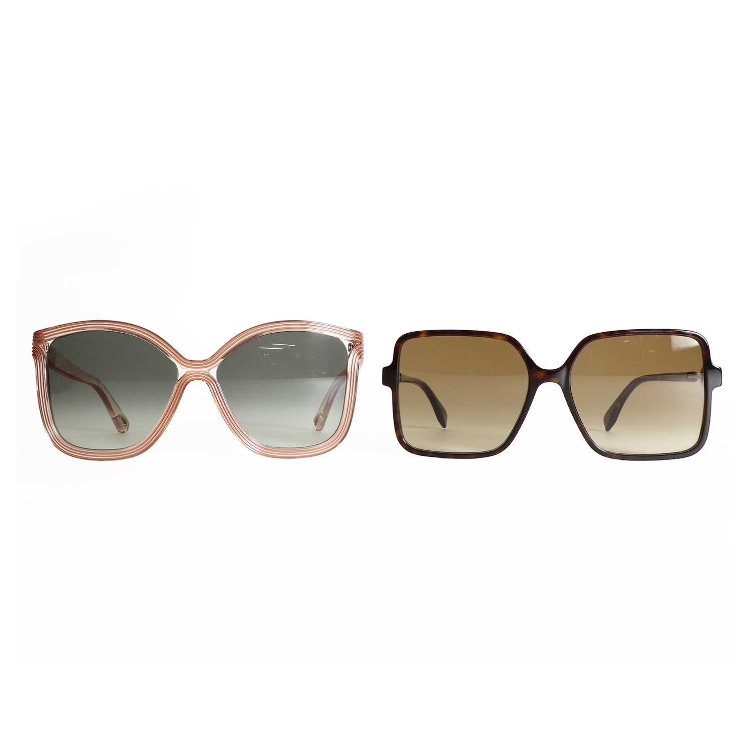 A pair of Fendi faux tortoiseshell framed sunglasses,