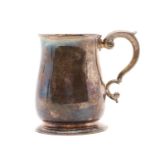 A George II silver mug,