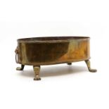 A brass jardiniere