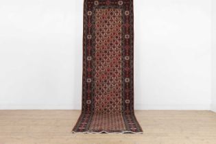 A wool runner of Caucasian design,