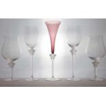 A collection of Rosenthal Versace Medusa Lumiere clear glassware,