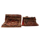 Two Qashqai wool saddle bags,