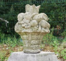 A composite stone cornucopia