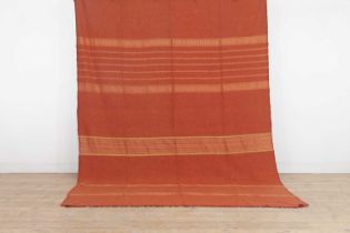 A flat-weave dhurrie rug,