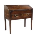 An oak fall front bureau