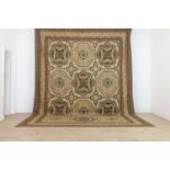 An Aubusson Savonnerie design wool carpet,