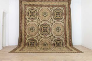 An Aubusson Savonnerie design wool carpet,