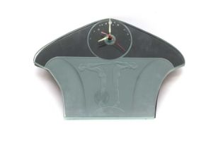 An Art Deco style mantel clock,
