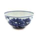 A Chinese blue and white bowl,