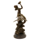 A bronze figure,