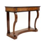 A mahogany console table,