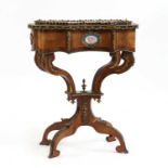 A French Napoleon III kingwood and tulipwood planter,