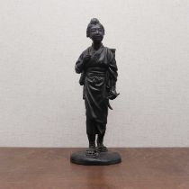 A Japanese bronze okimono,