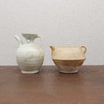 Two Chinese stoneware ewers,