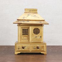 A Japanese gilt-lacquered table cabinet,