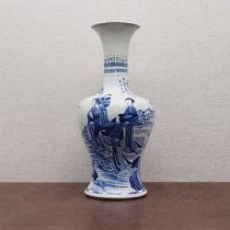 A Chinese blue and white vase,