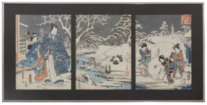 Utagawa Kunisada 'Toyokuni III' (Japanese, 1786-1865) and Utagawa Hiroshigi (Japanese, 1797-1858),