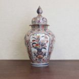 A Japanese Imari vase and cover,