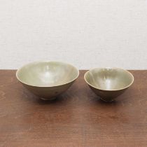 Two Chinese celadon bowls,