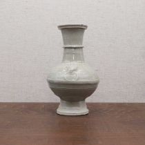 A Chinese celadon-glazed vase,