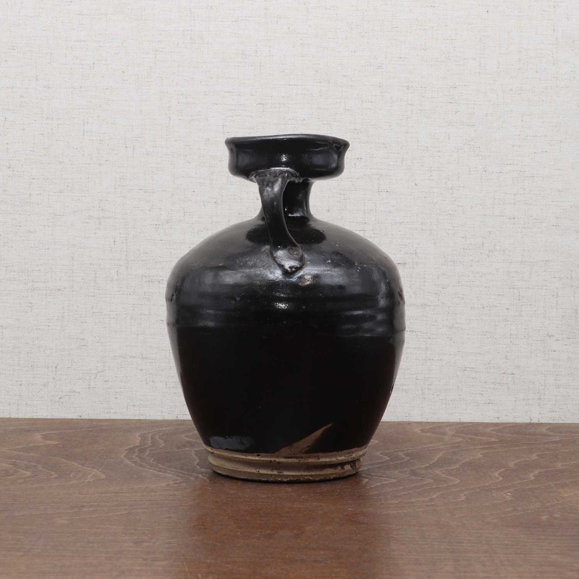 A Chinese black-glazed vase, - Image 3 of 6