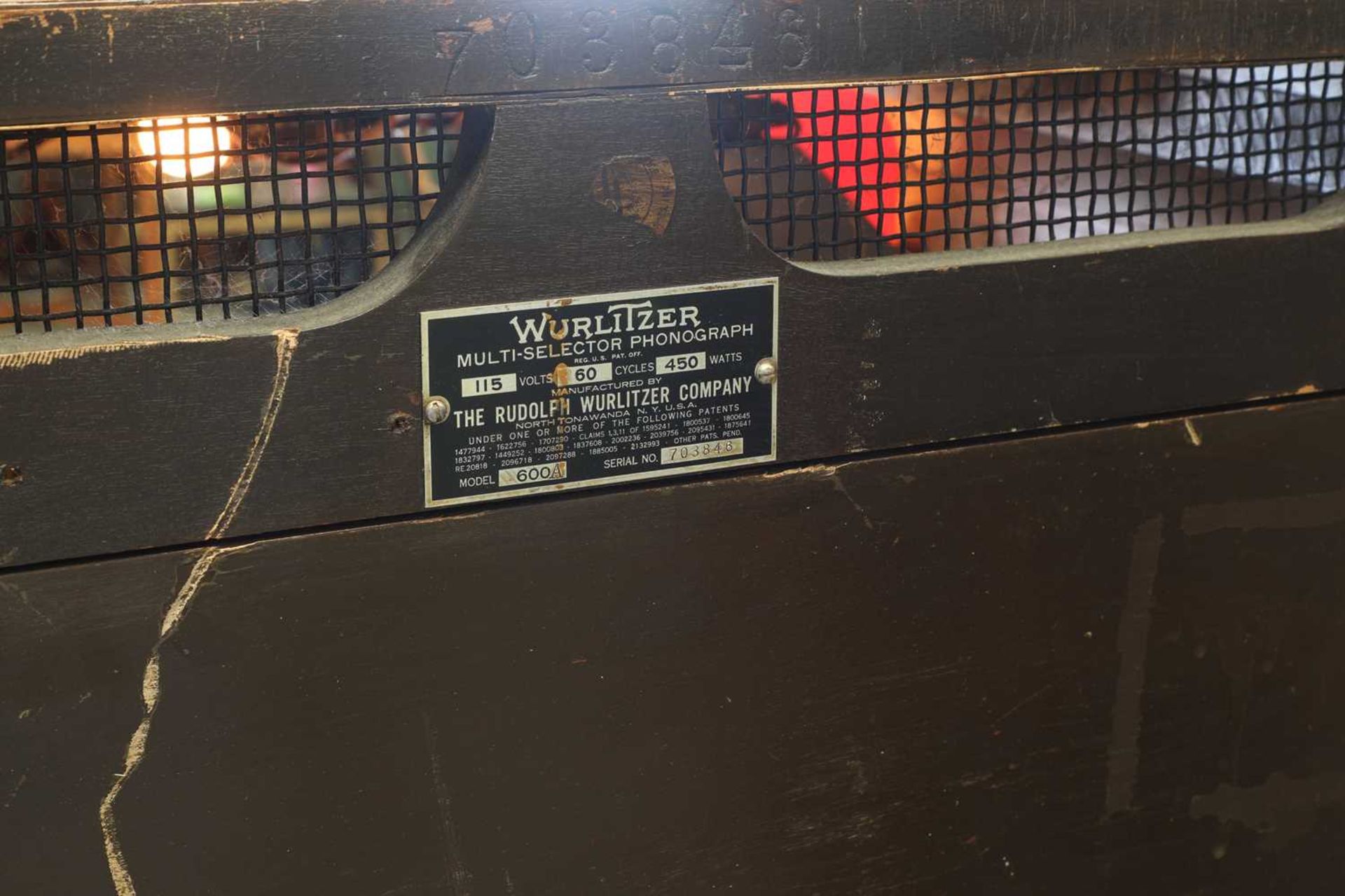 An American 'Wurlitzer 600' jukebox, - Image 10 of 16
