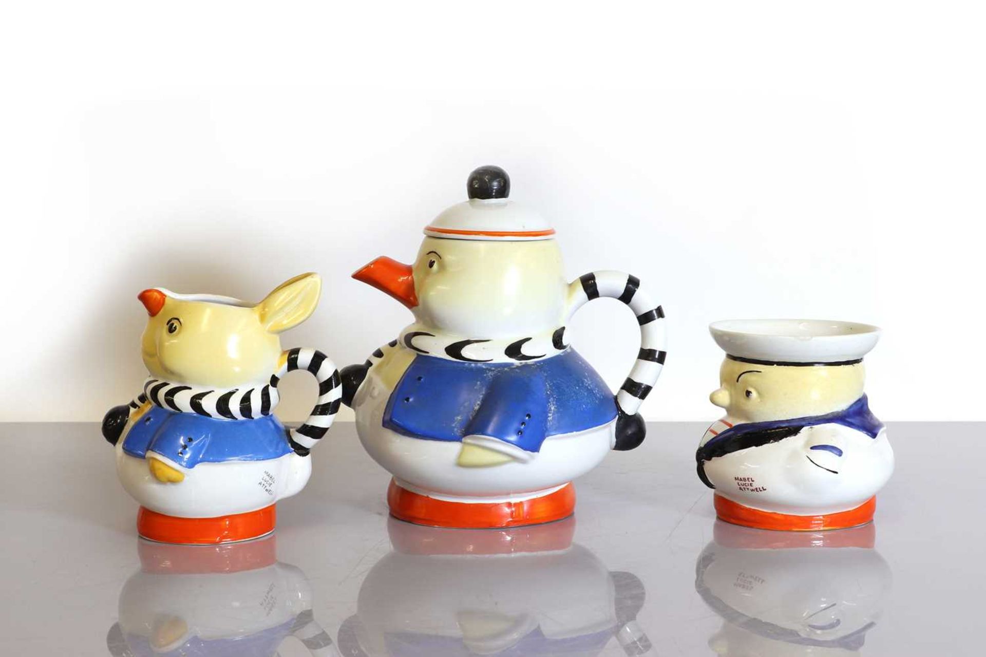 A Shelley 'Animal' series tea set, - Bild 4 aus 6