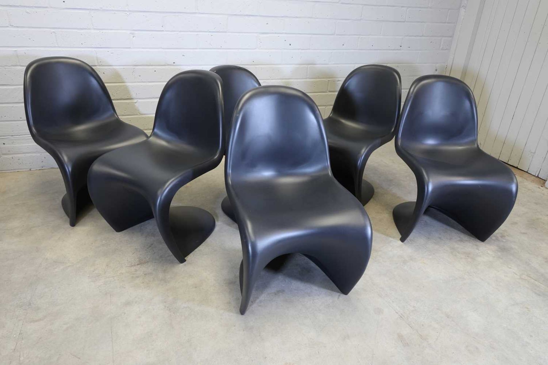 A set of six plastic 'Panton' chairs, - Image 3 of 4