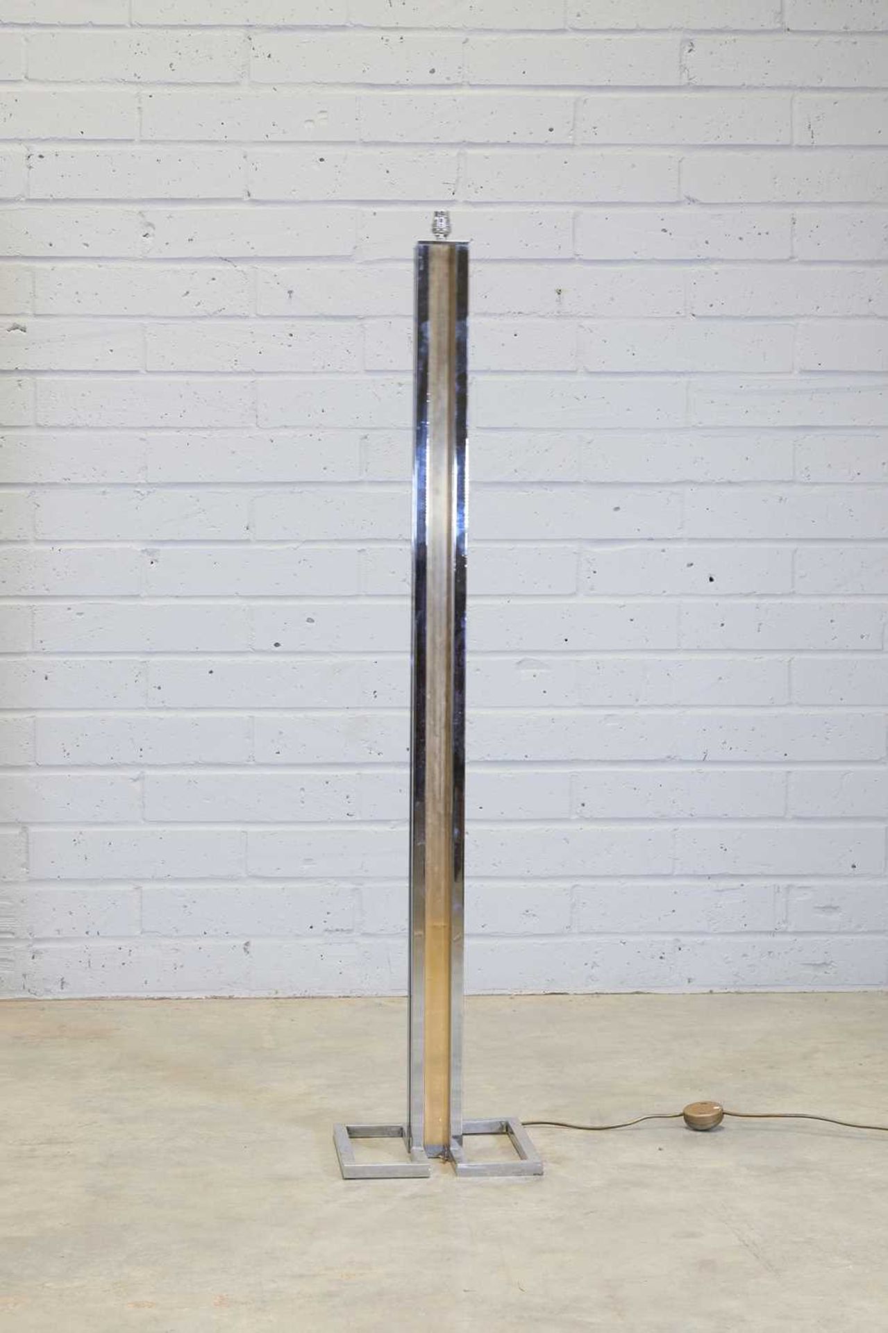 An Italian chromed and brass standard lamp, - Image 2 of 3