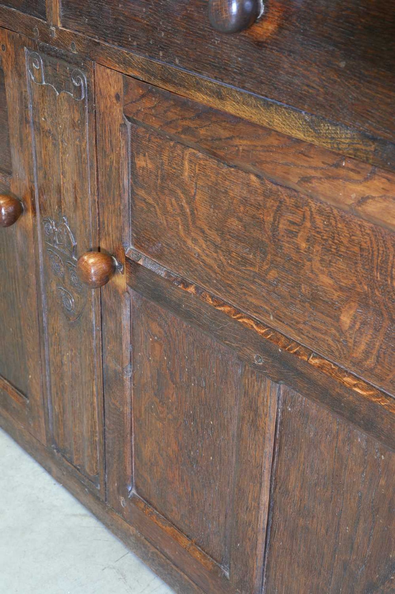 A Thomas 'Gnomeman' Whittaker oak court cabinet, - Image 9 of 9