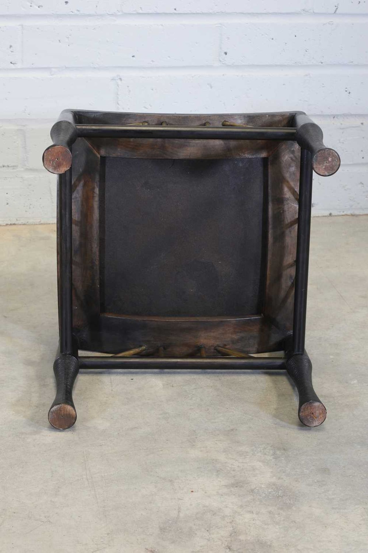 An ebonised Thebes stool, - Image 5 of 8
