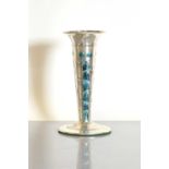 A 'Cymric' silver and enamel spill vase,