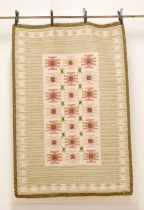 A Swedish röllakan flat-weave rug,