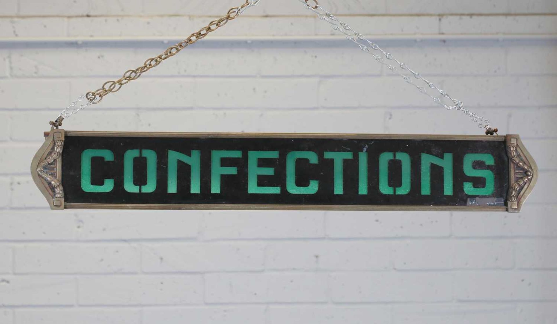 A French Art Nouveau 'Confections' sign,