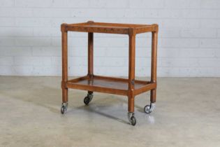 A Thomas 'Gnomeman' Whittaker oak trolley,