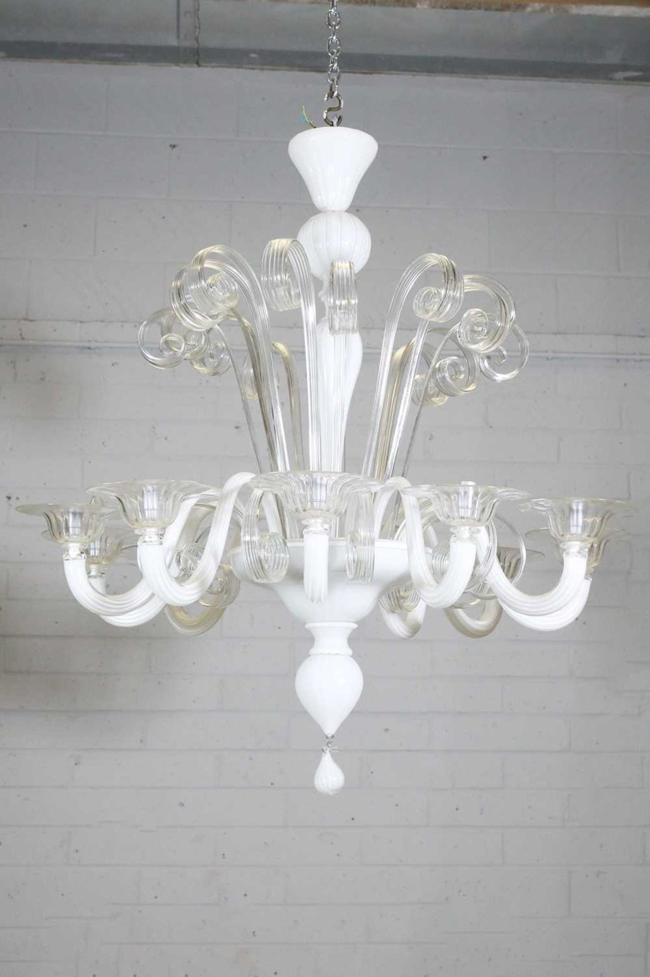 A Murano glass chandelier, - Image 2 of 4