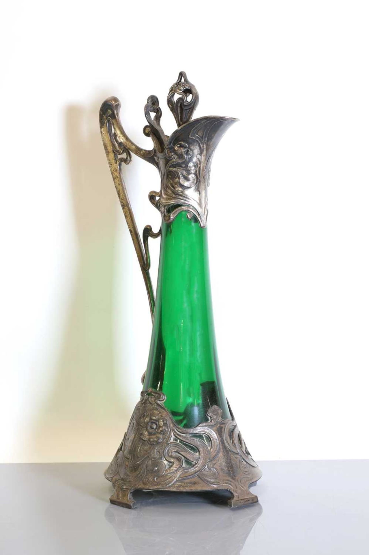 An Art Nouveau WMF claret jug and stopper, - Image 3 of 7