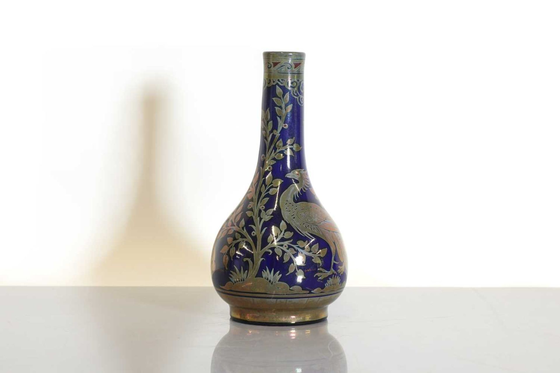 A Pilkington's Royal Lancastrian lustre bottle vase, - Bild 2 aus 9