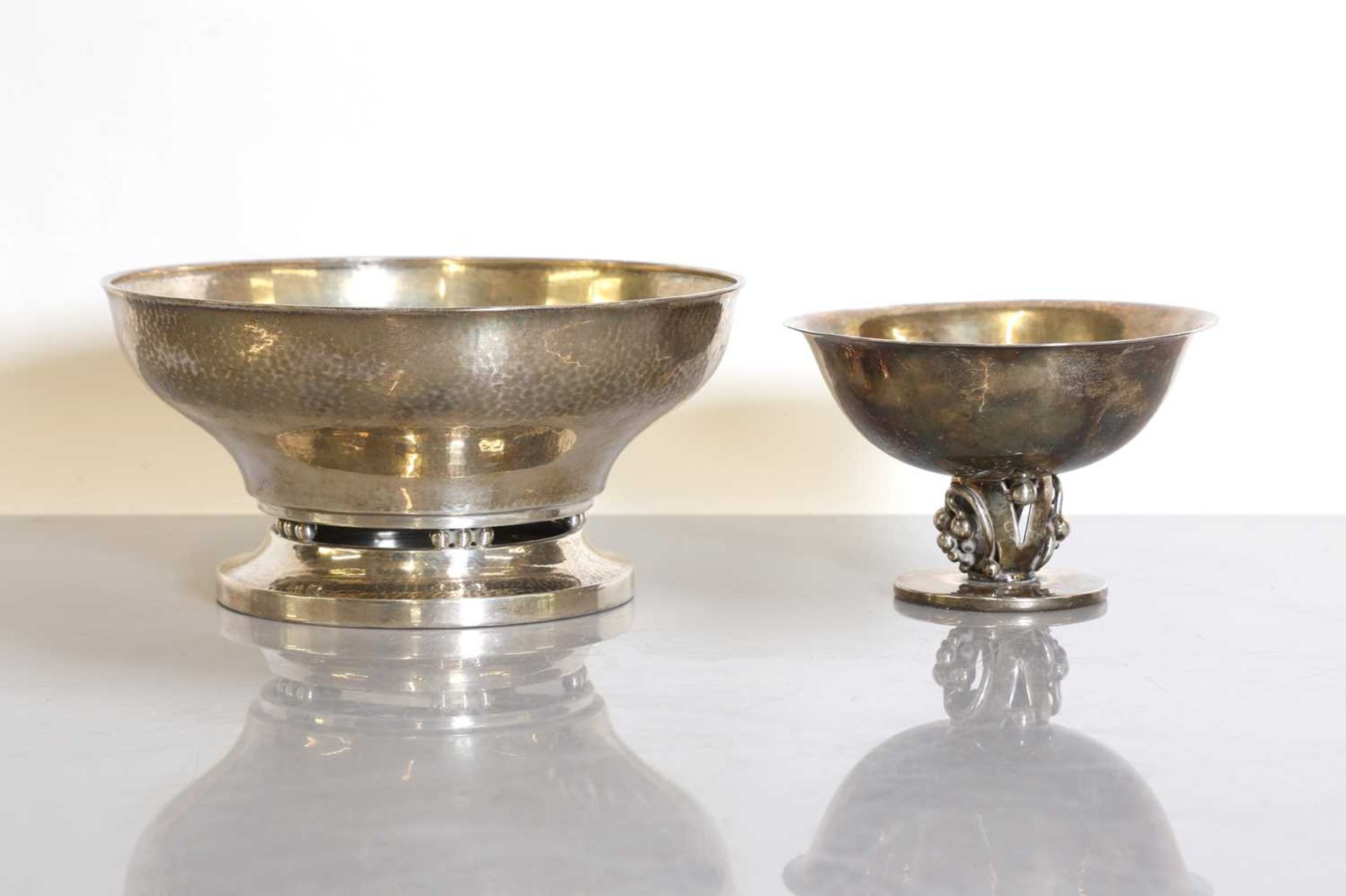 A Georg Jensen 'Model 414' sterling silver pedestal bowl, - Image 2 of 4