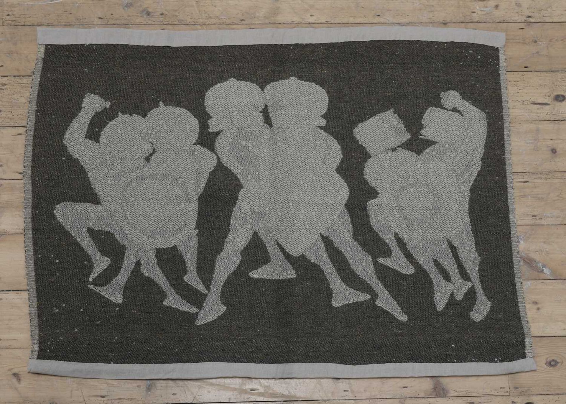 A 'Warriors' textile, - Image 2 of 2