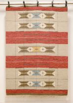 A Swedish röllakan flat-weave rug,