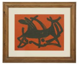 A framed 'Cavallo' textile,