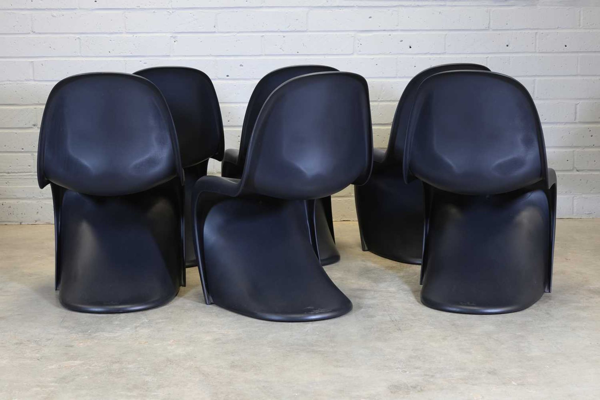 A set of six plastic 'Panton' chairs, - Image 2 of 4
