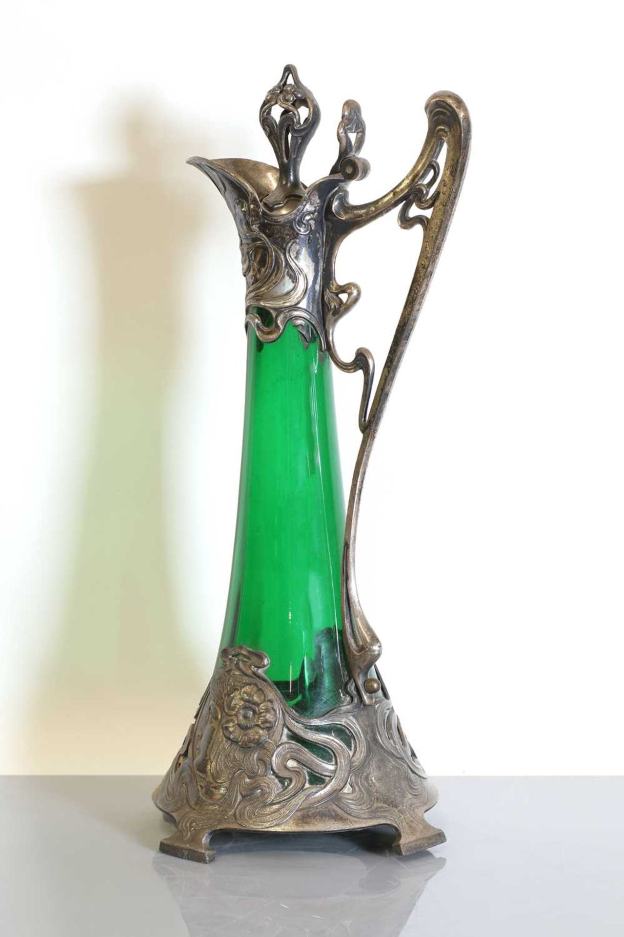 An Art Nouveau WMF claret jug and stopper, - Image 2 of 7