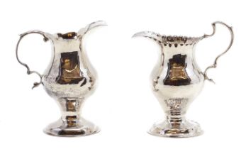 A George III silver cream jug