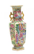 A Chinese Canton famille rose vase,