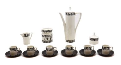 A Portmeirion 'Greek Key' coffee service,