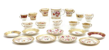 A group of English porcelain tea wares,