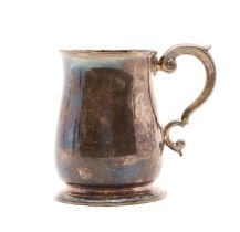 A George II silver mug,