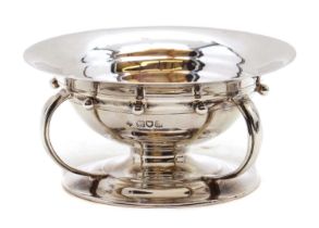 A silver bowl,